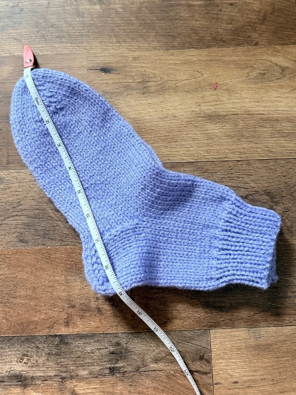 Hand-Knit Lavender Socks